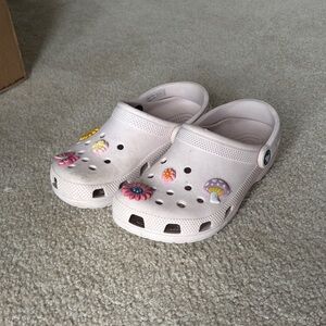 Kids Pink Clogs with Fun Charms